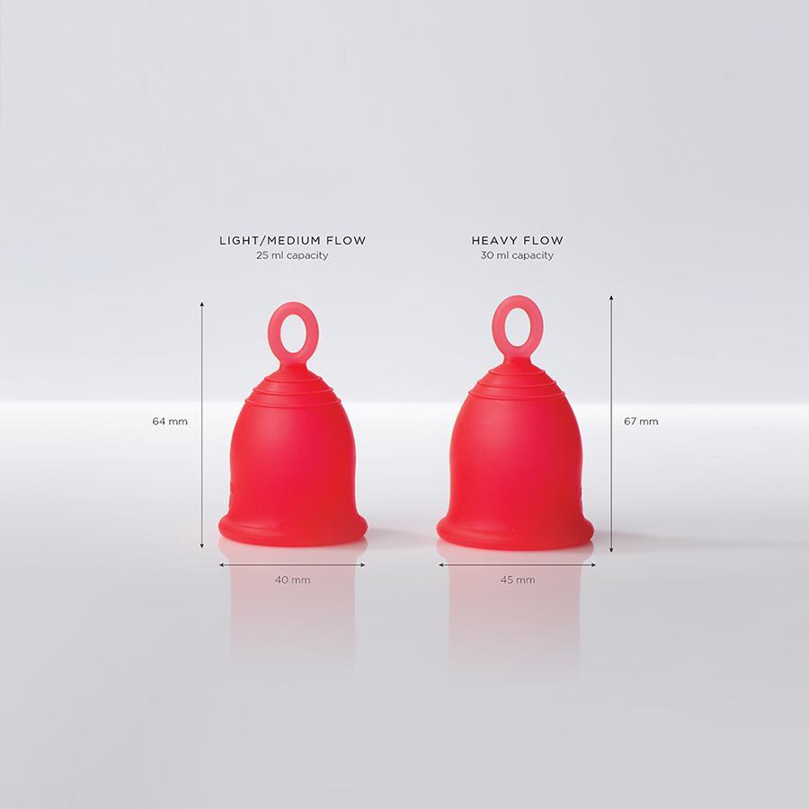 Menstrual cup sizing guide