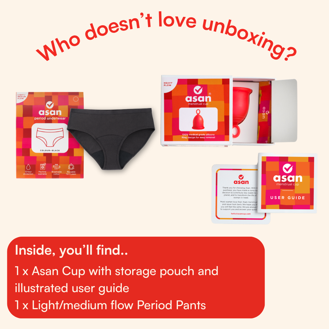Combo Pack: Asan Cup + Period Pants