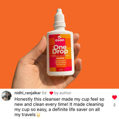 OneDrop Menstrual Cup Cleanser - Asan UK